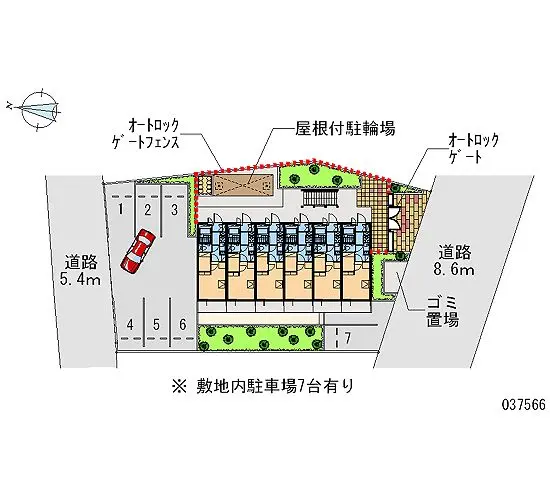 ★手数料０円★高槻市古曽部町２丁目　月極駐車場（LP）